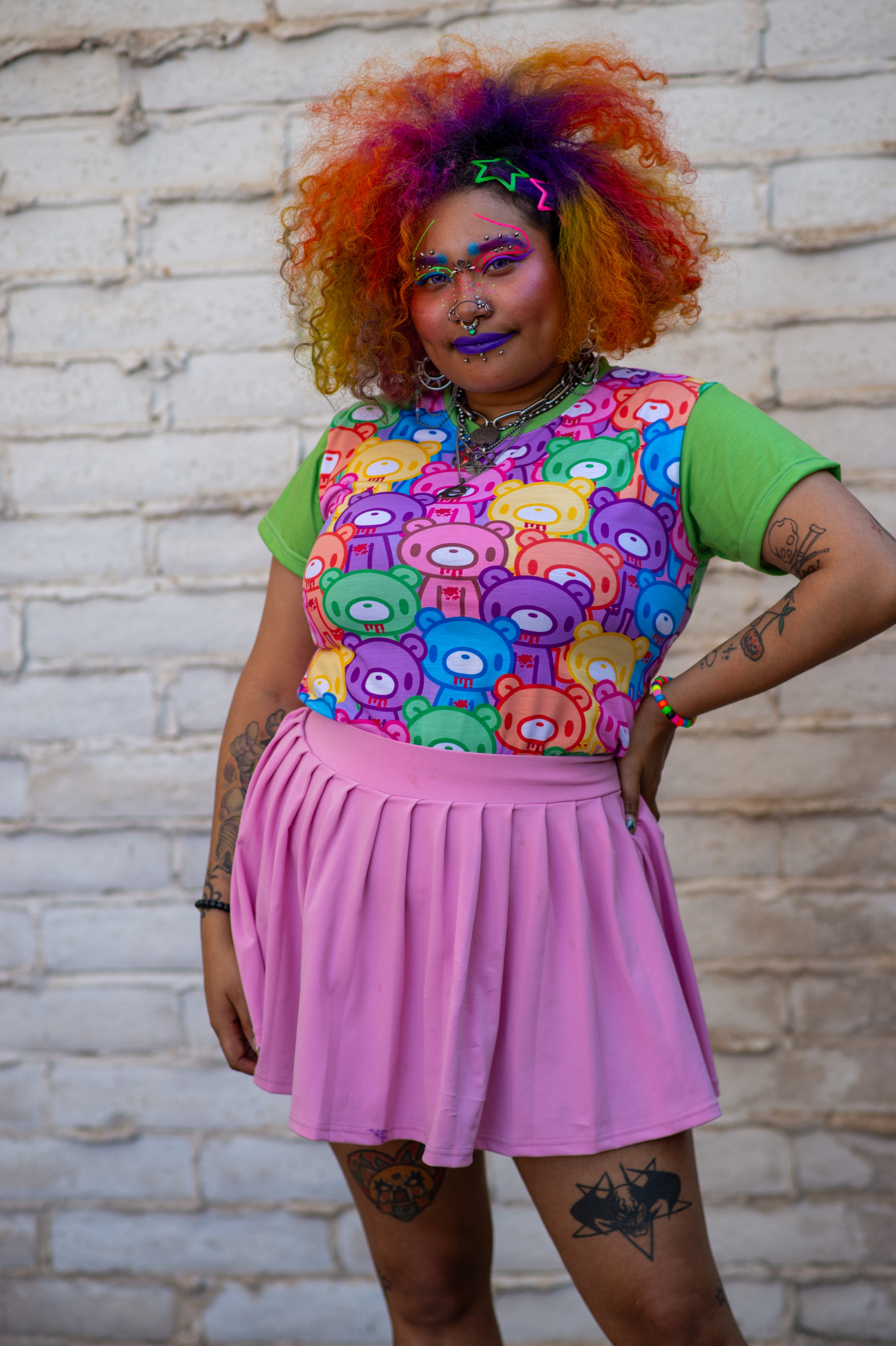 Gloomy Bear Rainbow Dreams Women's Cut & Sew Tee